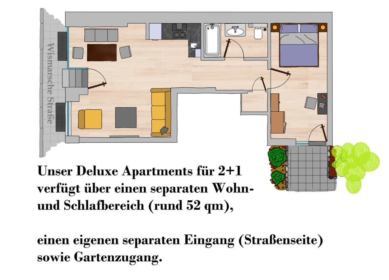 Apartments Zur Alten Konditorei Σβερίν Εξωτερικό φωτογραφία